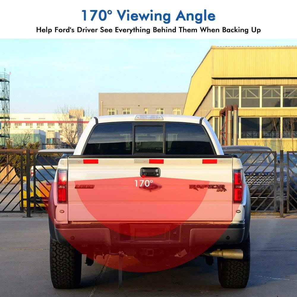 Ford F150 Tailgate Handle Rear View Backup Camera Kit-Open Box