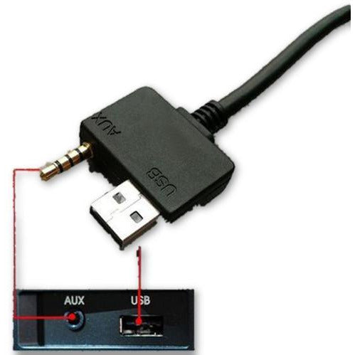 Hyundai Kia 3.5mm USB Aux Input Car Audio Cable 96125-1H500 - FRP.parts