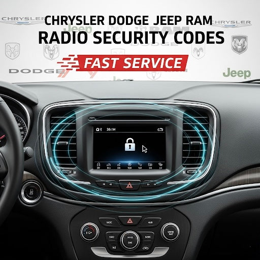 Chrysler Dodge Jeep Ram Radio Security Codes Fast Service - FRP.parts